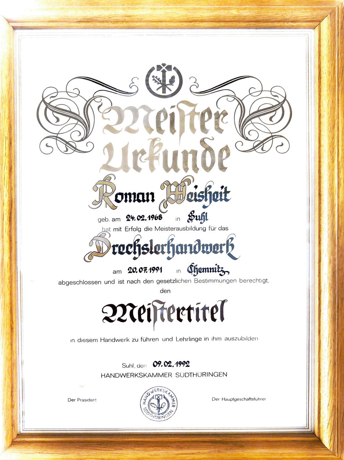 Meisterbetrieb Meisterbrief